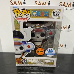 Funko Pop One Piece Samurai Brook (Chase) #1129 (Exclusive) + Protector